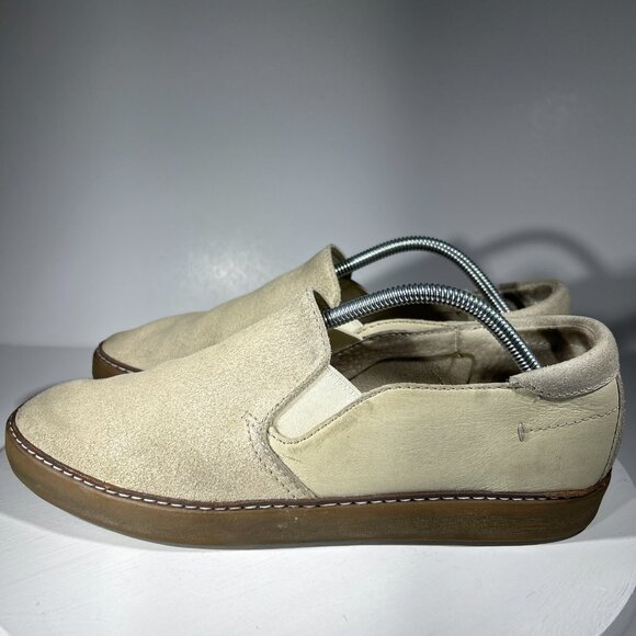 UGG Suede Leather Mens Driving Loafers Casual Shoes Size 10 Slip On Beige Comfy - Picture 5 of 11